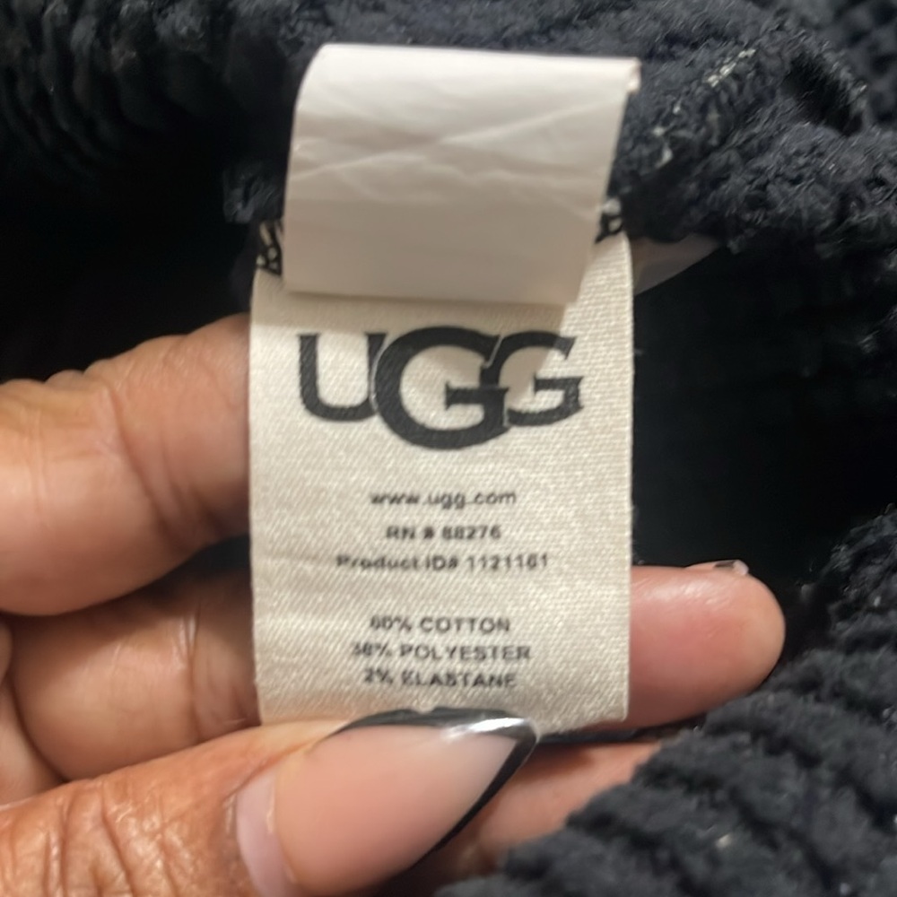 Ugg Men's Huck Thermal Hoodie Black Size medium - Picture 10 of 10